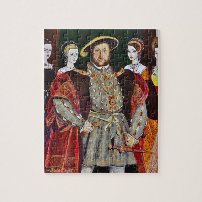Quebra-cabeça Henry O Oitavo e Suas Seis Esposas (Vertical)