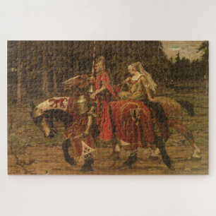 Quebra-cabeça Heraldic Chivalry por Alphonse Mucha