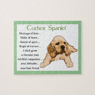 Quebra-cabeça Herança de cocker spaniel do amor