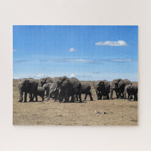 Quebra-cabeça Herd of Elephants Kenya