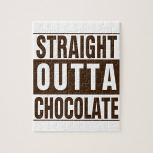 Quebra-cabeça Hetero fora do chocolate marrom