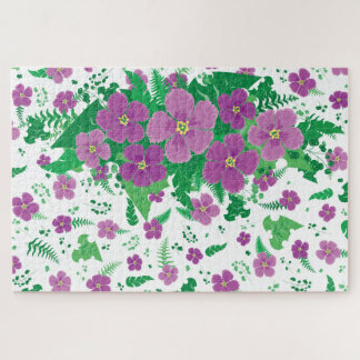 Quebra-cabeça Hibisco Roxo