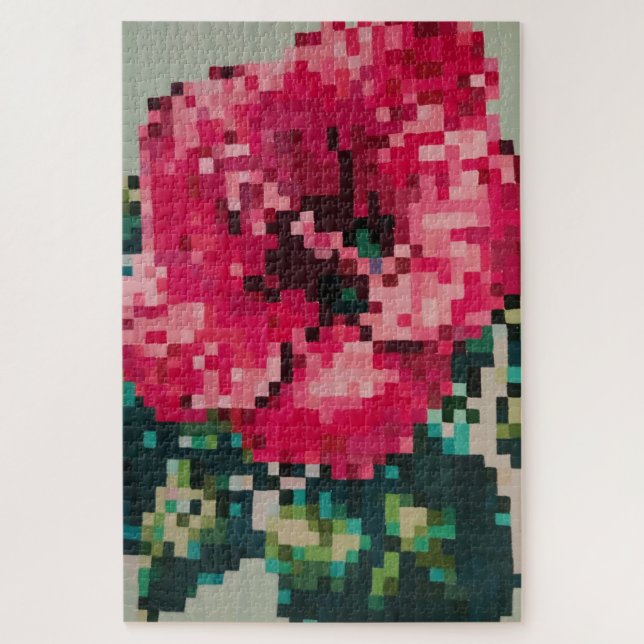 Quebra-cabeça Hibiscus Pastel Floral Molt (Vertical)