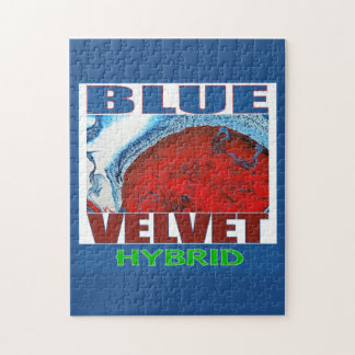 QUEBRA-CABEÇA HÍBRIDO DE VELUDO AZUL