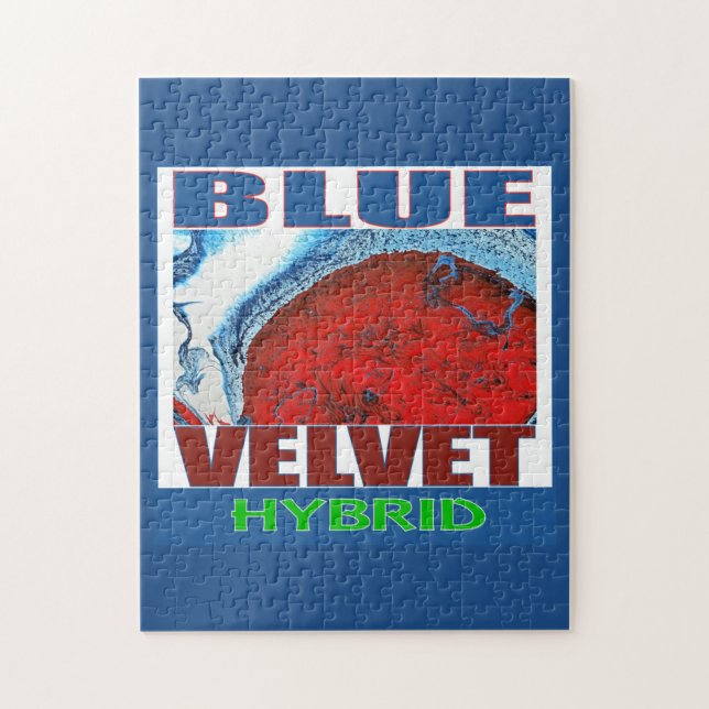 QUEBRA-CABEÇA HÍBRIDO DE VELUDO AZUL (Vertical)