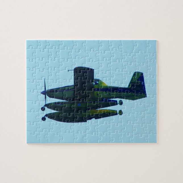 Quebra-cabeça Hidroavião da Guarda Civil. (Horizontal)