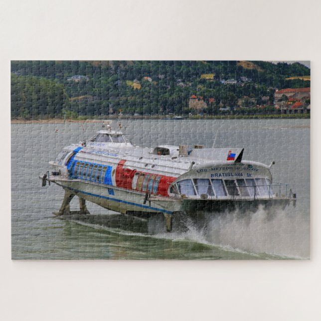Quebra-cabeça Hidrofoil Speedboat Meteor, rio Danúbio (Horizontal)