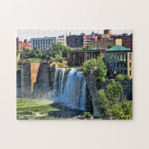 Quebra-cabeça High Falls, Rochester, New York Waterfall