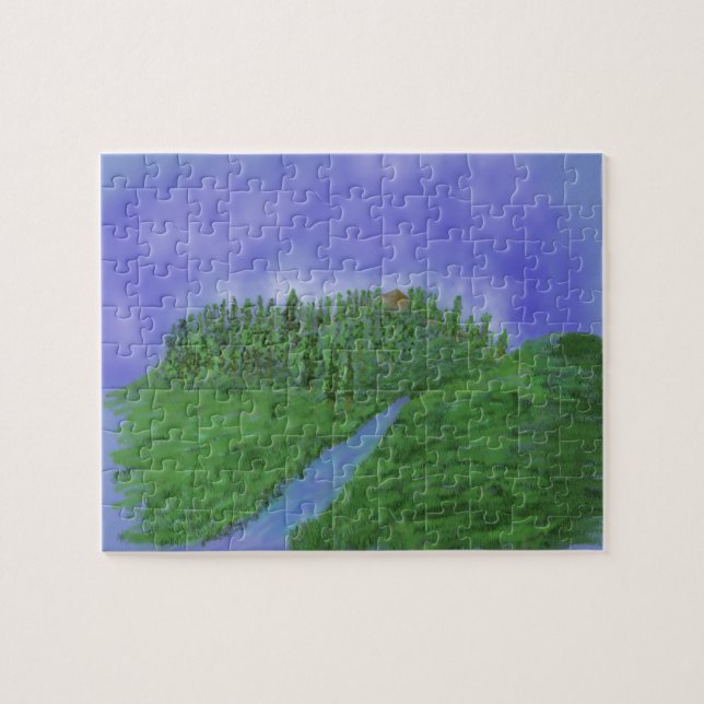 Quebra-cabeça Hill & stream (Horizontal)