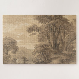 Quebra-cabeça Hilly Landscape | Georg Heinrich Busse