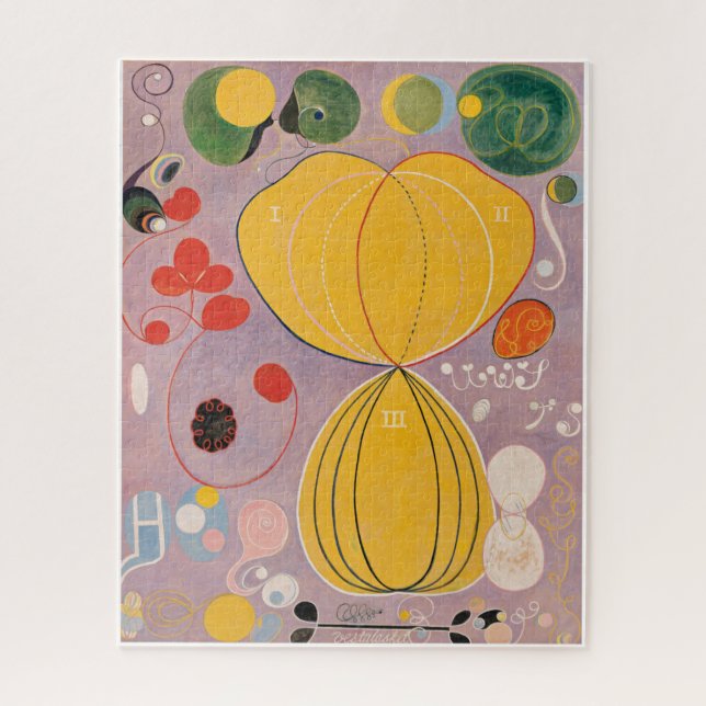 Quebra-cabeça Hilma Af Klint, Os Dez Maiores No7, Abstrato Art (Vertical)