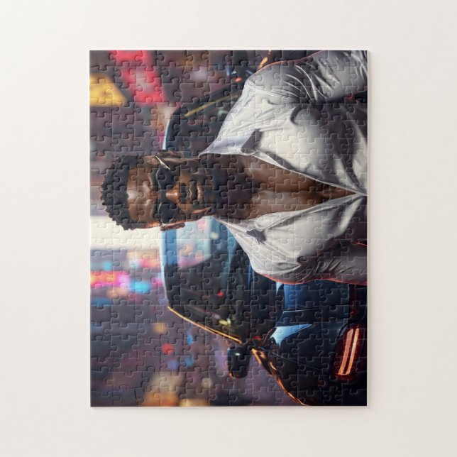 Quebra-cabeça Hip Hop - Astro de Rap Americano -  (Vertical)