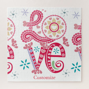 Quebra-cabeça Hippie Groovy - Sinal de Amor Thunder_Cove