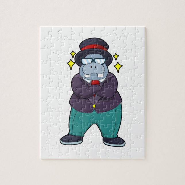 Quebra-cabeça Hippo as Gorno com Terno.PNG (Vertical)