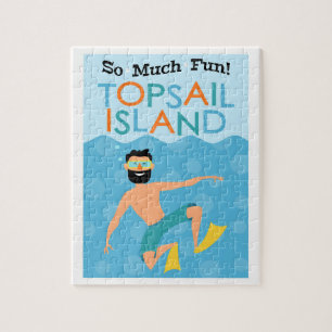 Quebra-cabeça Hipster de Diversão da Topsail Island