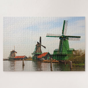 Quebra-cabeça Histórico Clássico Holandês do Windmills