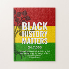 Quebra-cabeça Histórico Negro Marco Garvey Citação BHM
