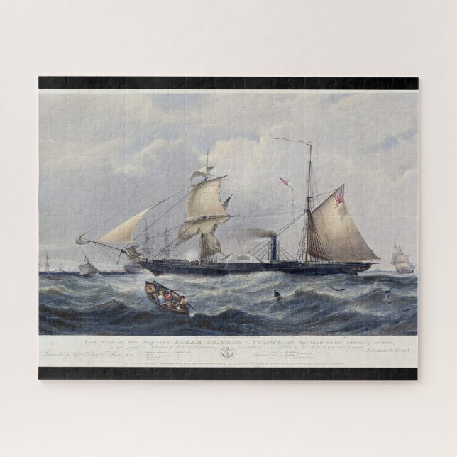 Quebra-cabeça HMS Cyclops Fragata 1839 (Horizontal)