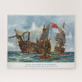 Quebra-cabeça HMS Nottingham e navio de guerra Mars 1703