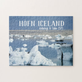 Quebra-cabeça Höfn Islândia Icebergs & Lake Blue Ice Glaciar