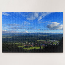 Quebra-cabeça Hohenpeissenberg, vejam a Baviera, Alemanha.