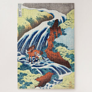 Quebra-cabeça Hokusai - As Caças de Lavagem de Cavalos de Yoshit