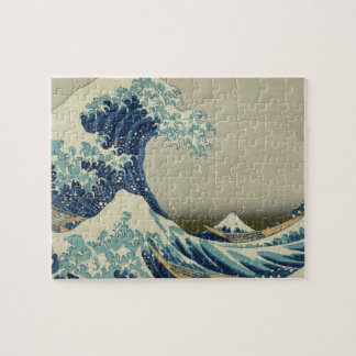 Quebra-cabeça Hokusai é a onda de Excelentes de Kanagawa