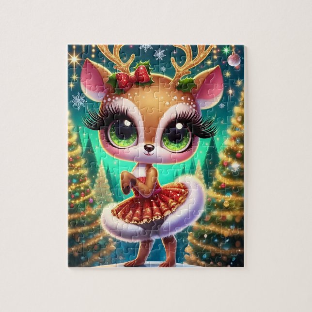 Quebra-cabeça Holiday Ballet Reindeer Star (Vertical)