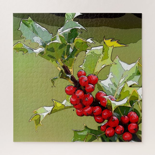 Quebra-cabeça HollyBerries 005 (Vertical)