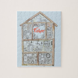 Quebra-cabeça Home personalizado do coração