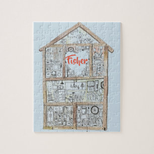 Quebra-cabeça Home personalizado do coração