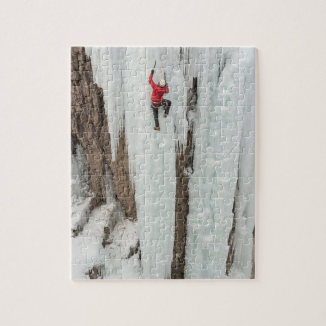 Quebra-cabeça Homem escalando gelo, Colorado (Vertical)