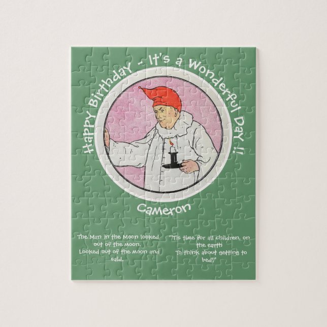 Quebra-cabeça Homem na Lua Mãe Ganha Festas de aniversário (Vertical)