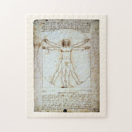 Quebra-cabeça Homem Vitruviano, Leonardo da Vinci, cerca de 1490