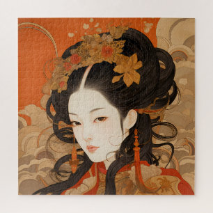 Quebra-cabeça Homenagem às mulheres chinesas tradicionais