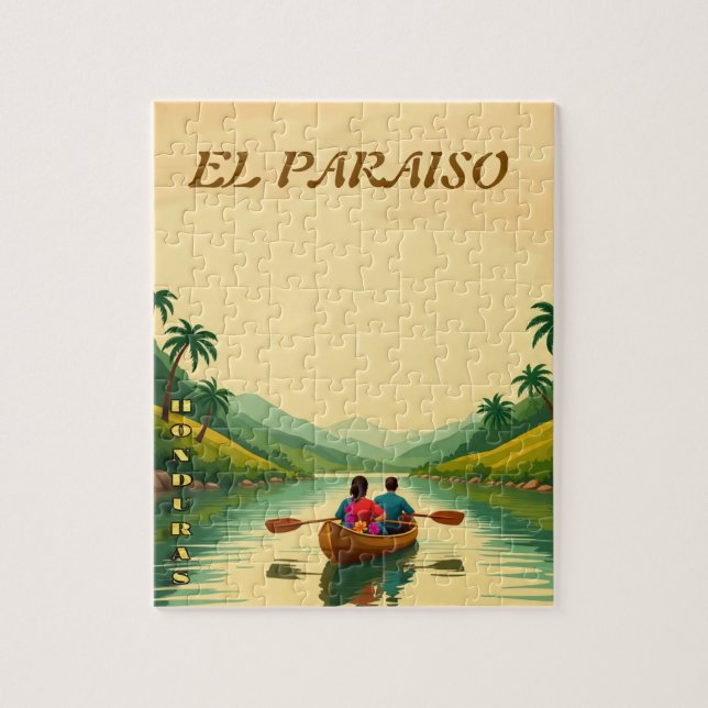 Quebra-cabeça  Honduras EL PARAISO Retro poster (Vertical)