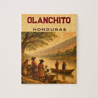 Quebra-cabeça Honduras Olanchito Retro poster