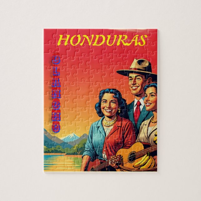 Quebra-cabeça  Honduras OLANCHO Retro poster (Vertical)