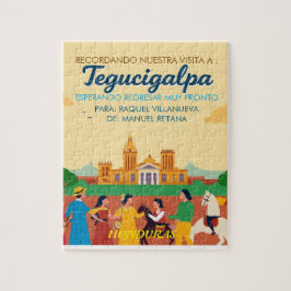 Quebra-cabeça  Honduras TEGUCIGALPA DC Retro poster