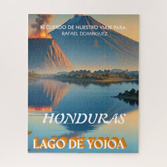 Quebra-cabeça  Honduras Yojoa Lake Retro poster  (Vertical)