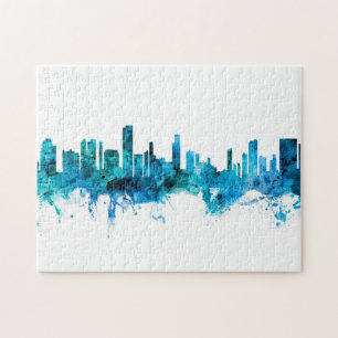 Quebra-cabeça Honolulu Hawaii Skyline