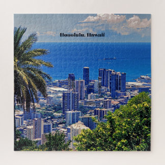 Quebra-cabeça Honolulu, paisagem pitoresca do Havaí