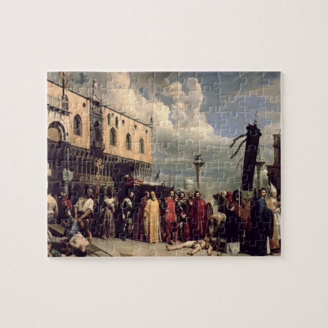 Quebra-cabeça Honras funerárias dadas a Titian que morreu em (Horizontal)