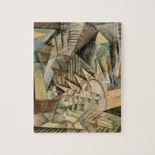 Quebra-cabeça Hora de Rush, Nova York de Max Weber, Cubismo Vint