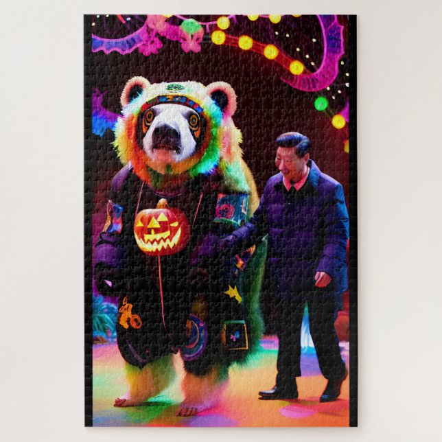 Quebra-cabeça Hora do Partido Comunista do Halloween - Ken Gage  (Vertical)