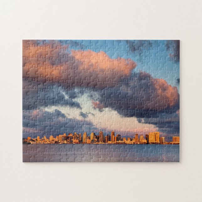 Quebra-cabeça Horizonte da Cidade da Baía de San Diego (Horizontal)