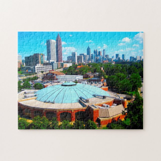 Quebra-cabeça Horizonte de Atlanta Geórgia. (Horizontal)