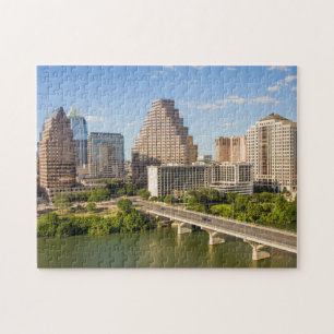Quebra-cabeça Horizonte de Downtown no Lady Bird Lake