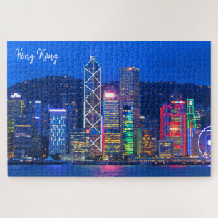 Quebra-cabeça horizonte de Hong Kong