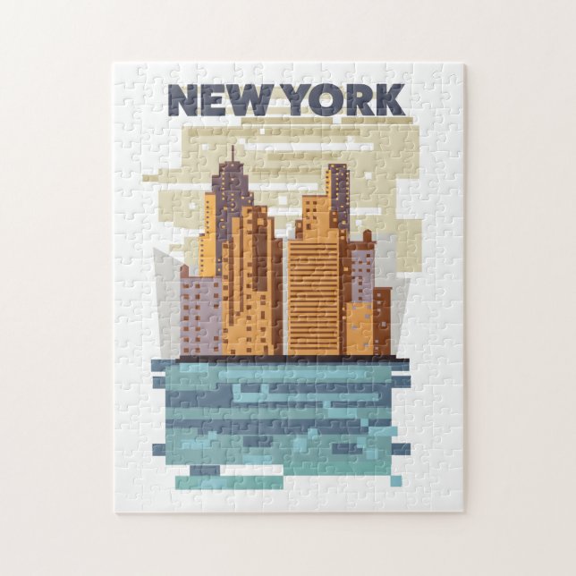 Quebra-cabeça Horizonte de Nova York  (Vertical)